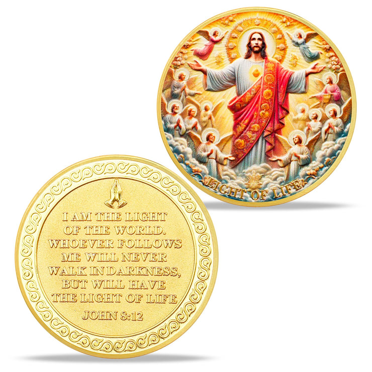 Jesus and Angels Divine Messenger Religious Coin