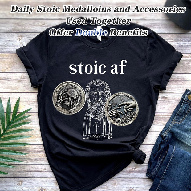 Delicate Novelty Skull Memento Mori Coin