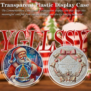 Crystal Ball Santa Claus Coin Merry Xmas Commemorative Coin