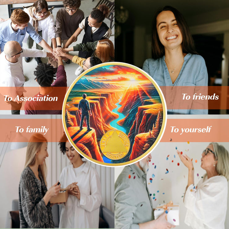 Canyon of Strength Sobriety Coin