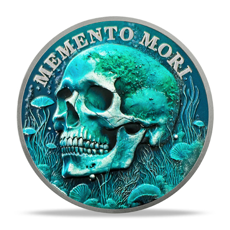Memento Mori Coin Skull Challenge Coin