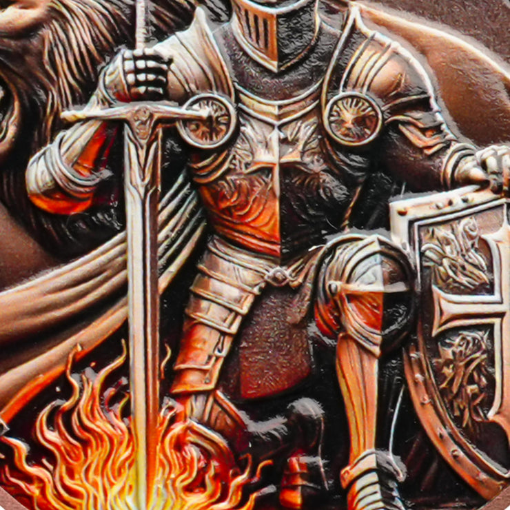 Knight and Lion Challenge Coin