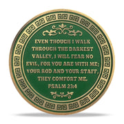 Inspirational Bible Verse 40 Jesus Shepherding Religious Coin