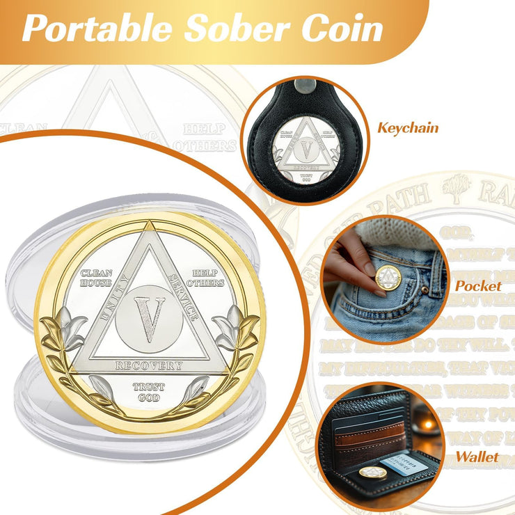Victory Path 1-5 Year Sobriety Coin