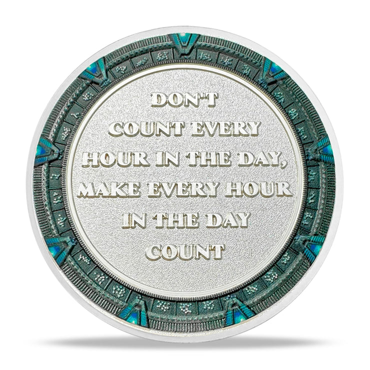 Time Traveler Overcoming Life's Challenge Coin