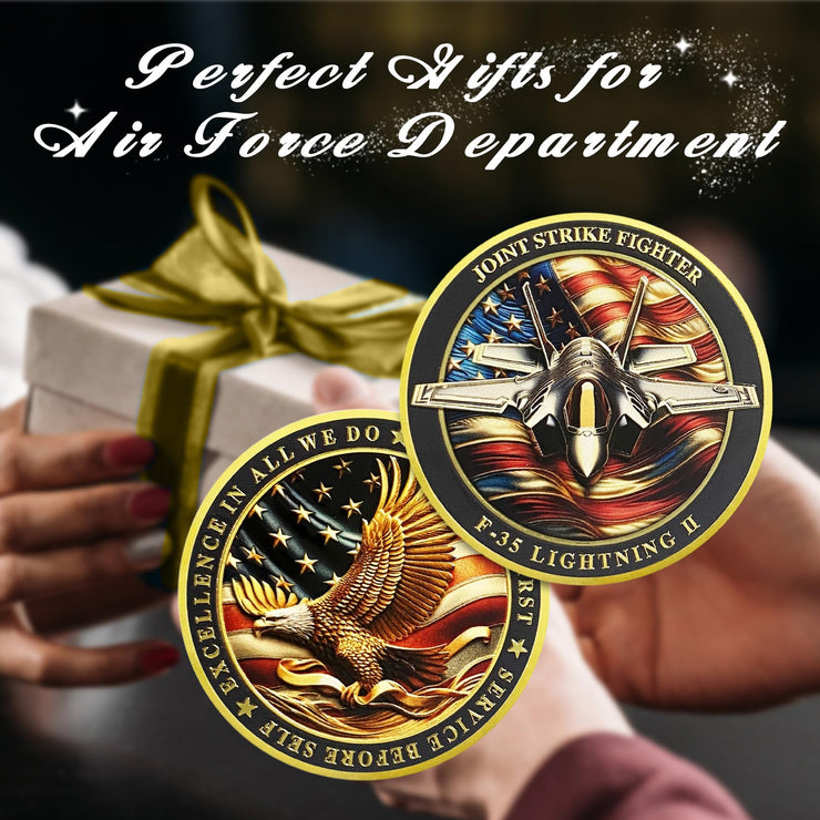 United States F-35 Lightning II Fighter Jet Air Force Challenge Coin