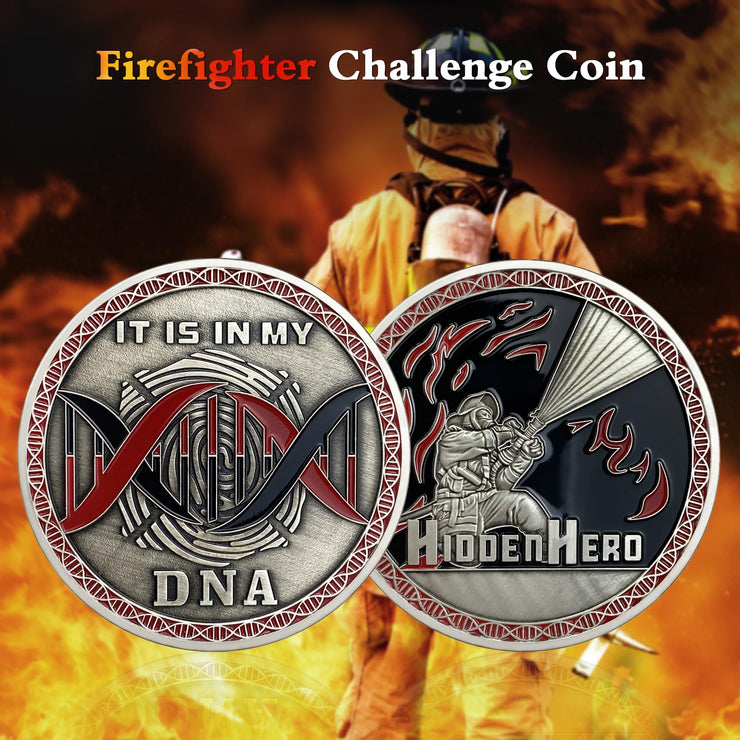 First Responder Hidden Hero Fireman Commemorativer Coins
