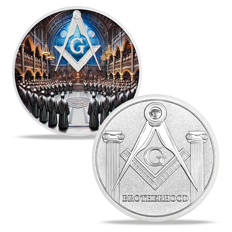 Masonic Brotherhood Masonic Challenge Coin