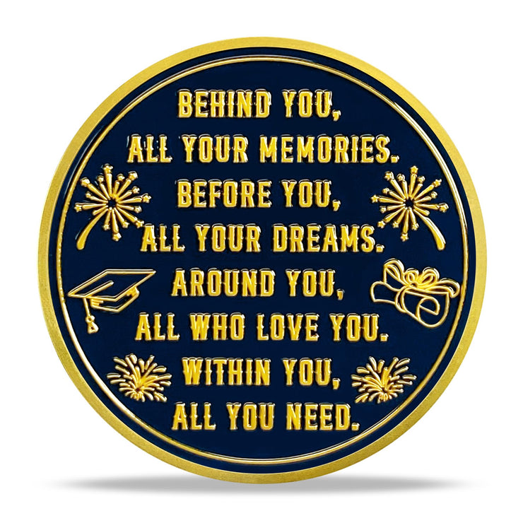 Police Graduation Hat Celebrating Achievement & Law Enforcement Challenge Coin