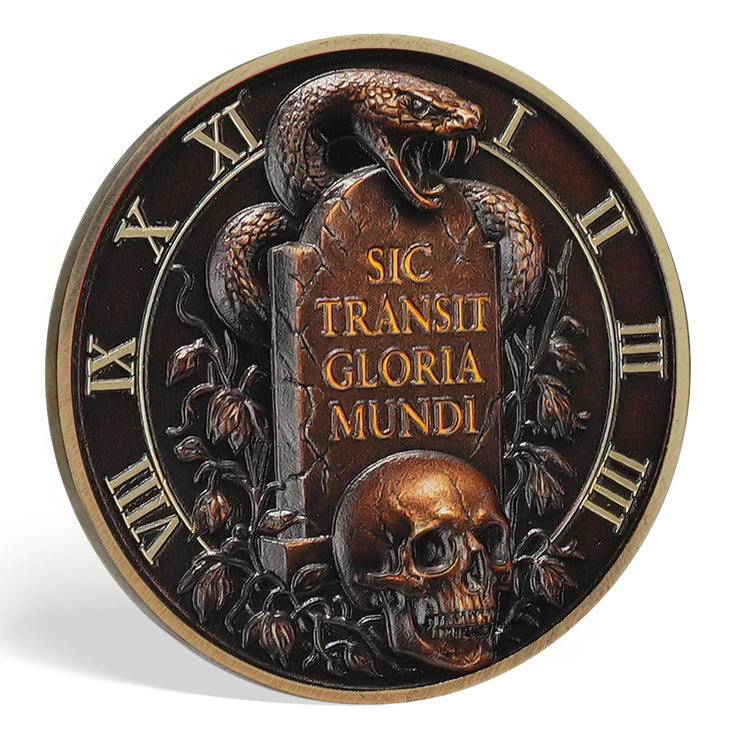 Memento Mori Stoic Skull Coin
