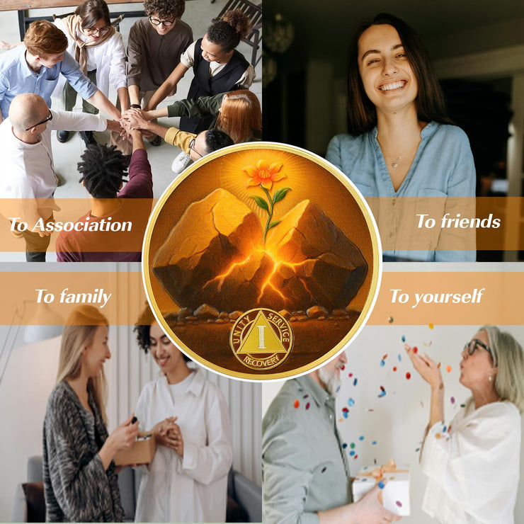 Personalized Hope in The Crack Sobriety Coin