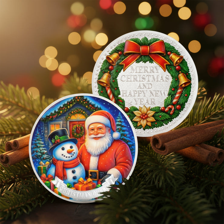 Santa Claus Snowman Christmas Commemorative Coin