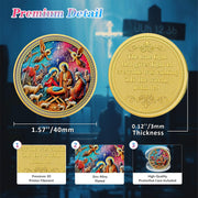 Jesus Birth Light of The World Christian Challenge Coin