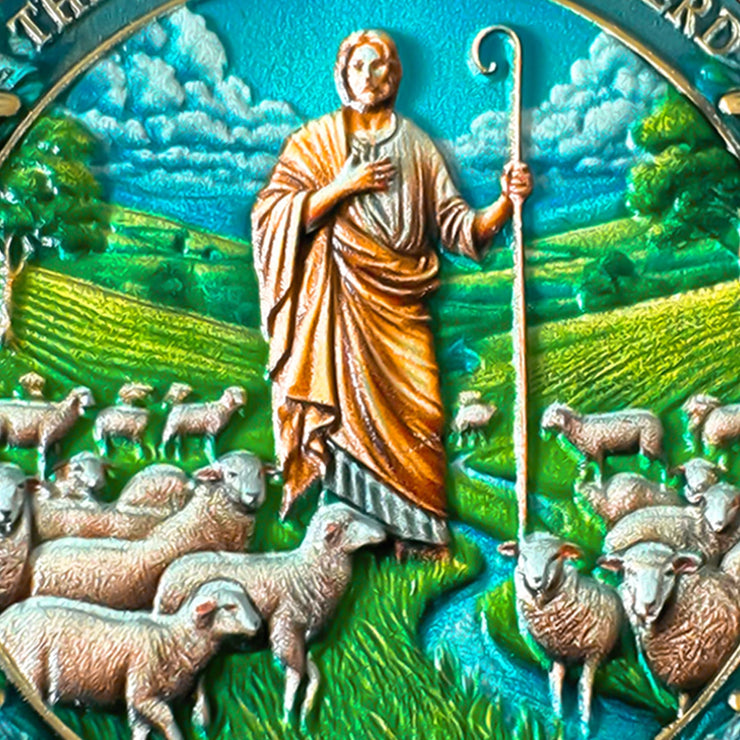 Inspirational Bible Verse 40 Jesus Shepherding Religious Coin