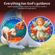 Christian Challenge Coin with Sheep Being Smeared Oil Balm