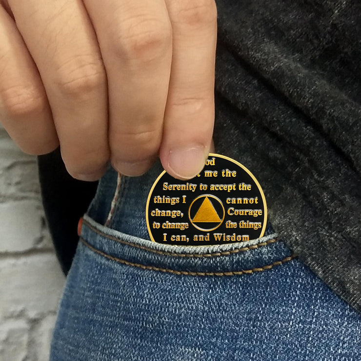 Personalized Powerful Woman Sobriety Coin