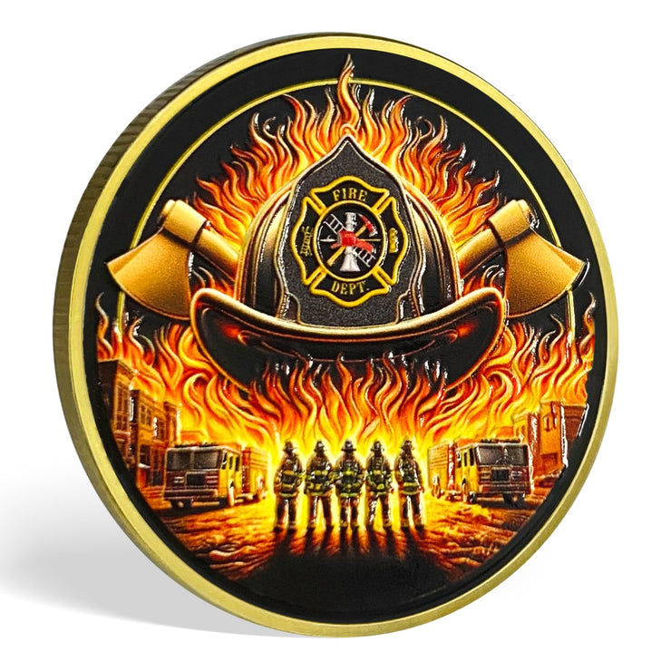 Firefighters Fire Rescue Challenge Coin