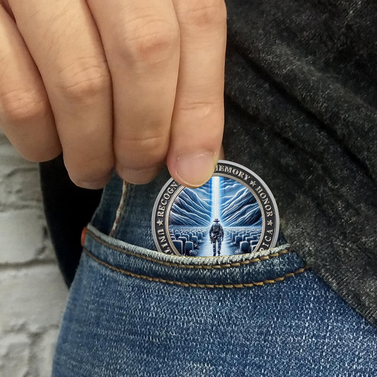 Heroic Police Law Enforcement Valor & Sacrifice Commemorative Memorial Coin