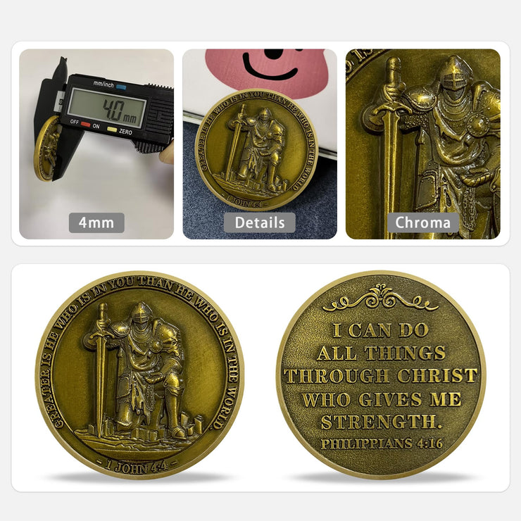 Knight Templar Christian Challenge Coin