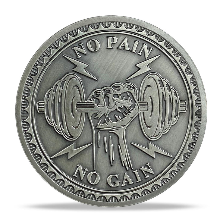 No Pain No Gain Inspiring Coin