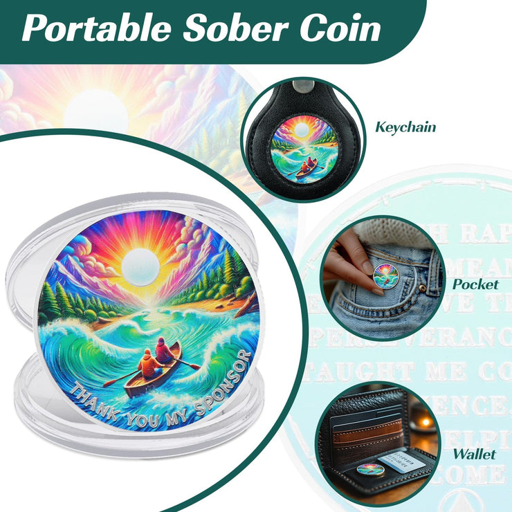 Thank You My Sponsor Sobriety Coin