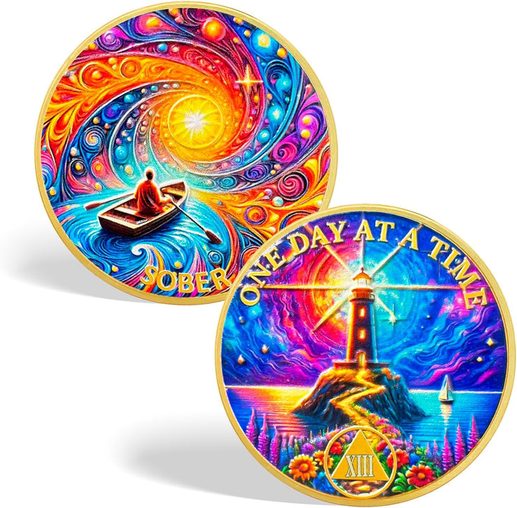 Personalized Recovery One Day at a Time  Sobriety Coin