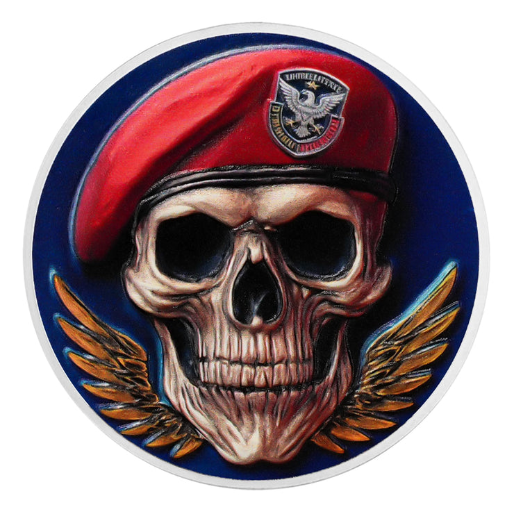 Memento Mori Coin Skull Coin Challenge Coin for Veterans