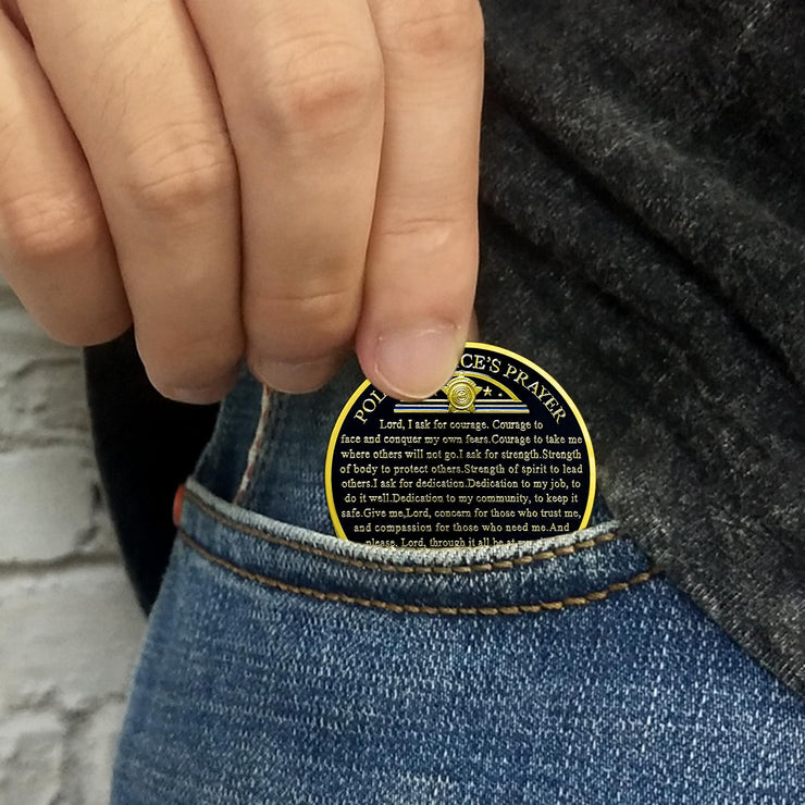 Patriotic Police Law Enforcement Valor & Duty Coin