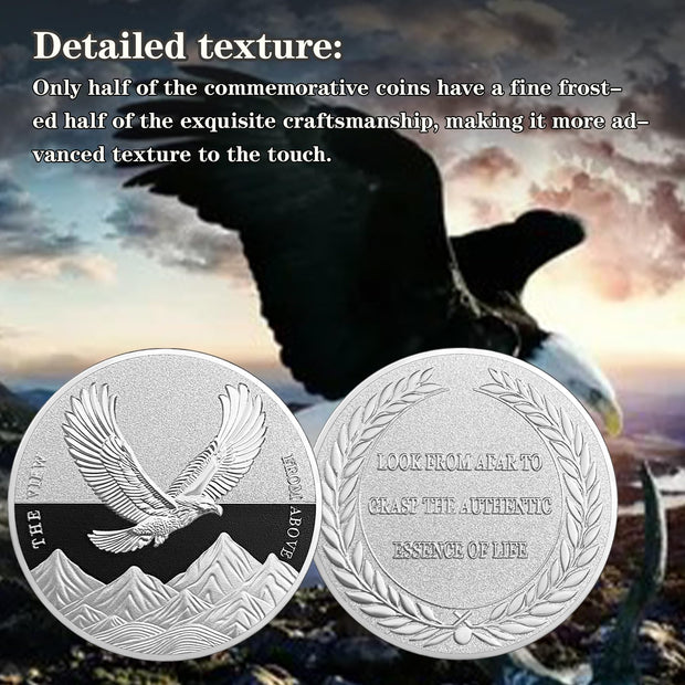 The View from Above Eagle Inspiring Challenge Coin