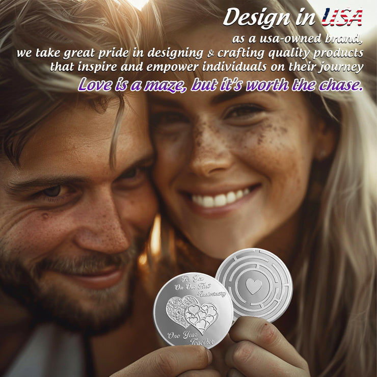 Happy First Anniversary Love Coin