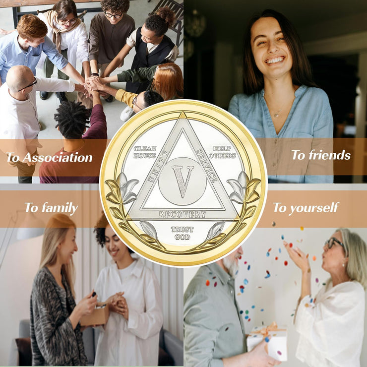 Victory Path 1-5 Year Sobriety Coin