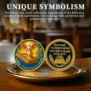 Psalm 119:105 Bible Christian Challenge Coin
