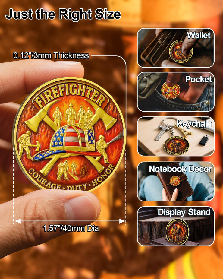 Firefighter Rescue Duty Honor Coin