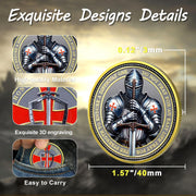 Knights Templar Coin Christian Challenge Coin