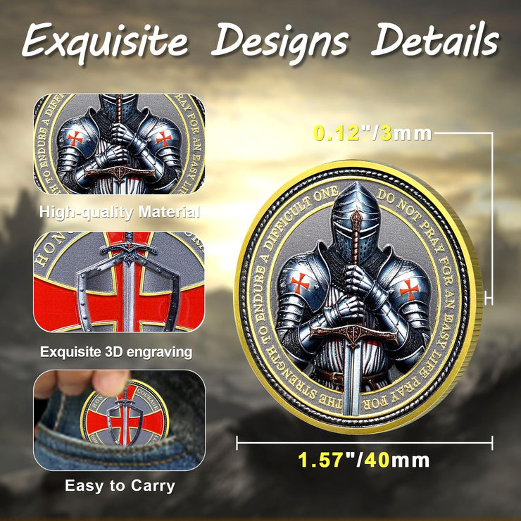 Knights Templar Coin Christian Challenge Coin