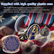 Female Police Officer's Back View Challenge Coin