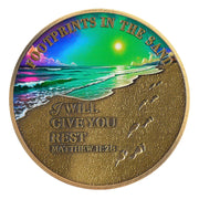 Growing Footprints Rainbow Beach Christian Coin Religious Coin
