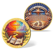 Hope and Future Bible Verse Christian Challenge Coin with Jeremiah 29:11