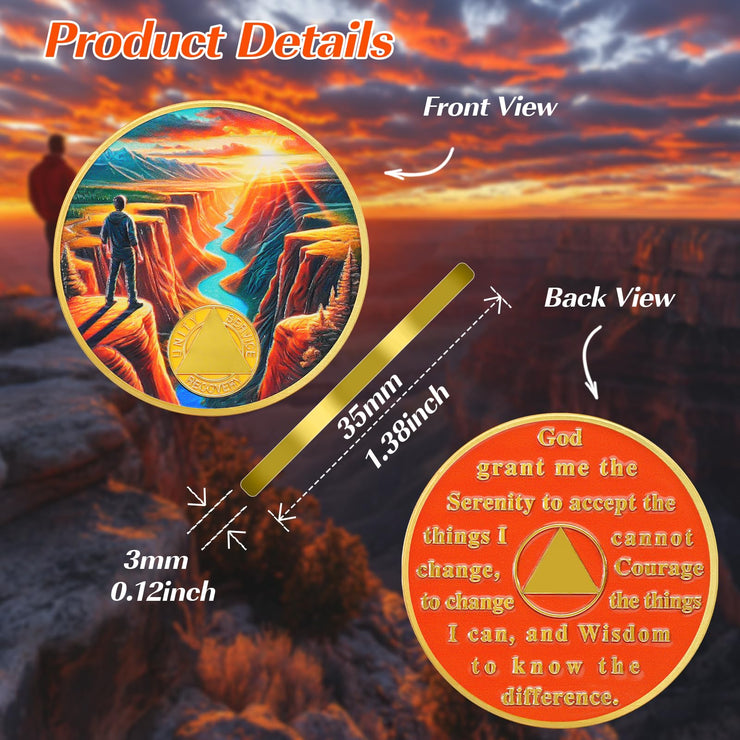 Canyon of Strength Sobriety Coin