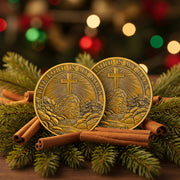 The Lord is My Rock Christian Challenge Coin