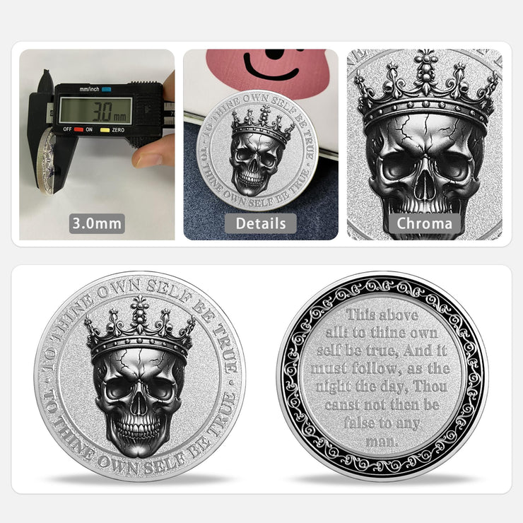 Inspirational to Thine Own Self Encouragement Coin