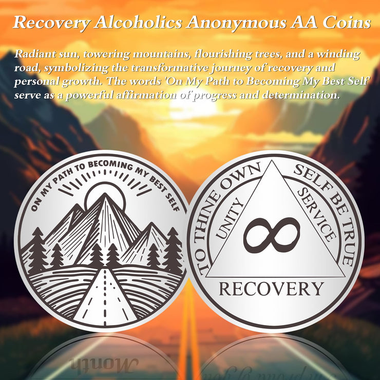 Recovery Sunlight Alcoholics Anonymous AA Coins