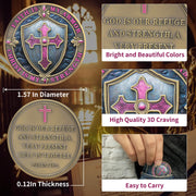 Christian Protective Shield Religious Prayer Challenge Coin