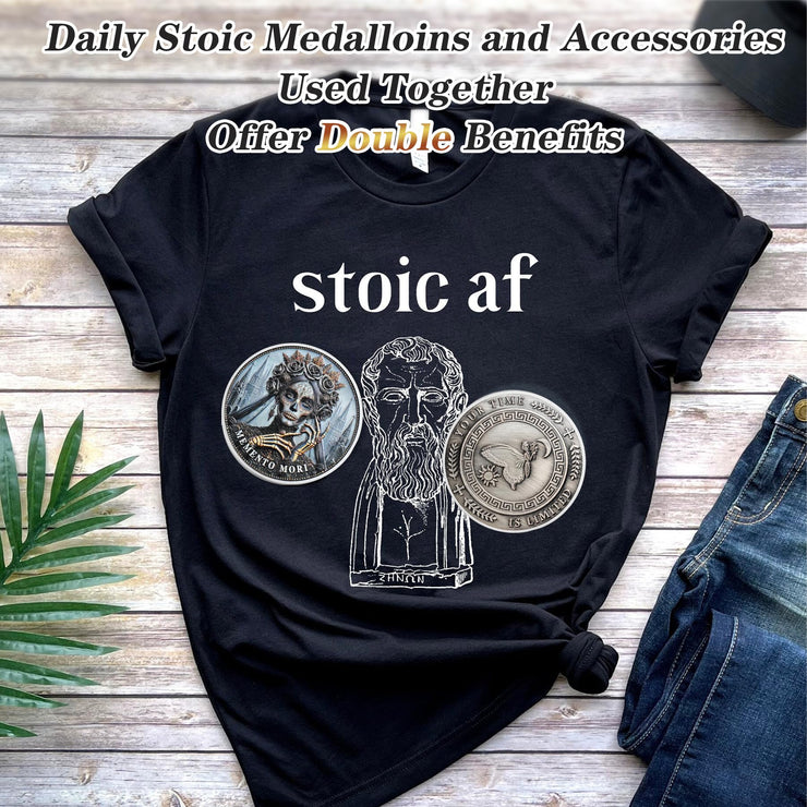 Skull Butterfly Stoic Gothic Queen Memento Mori Coin