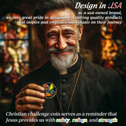 I Will Give You Rest Christian Challenge Coin