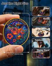 Memento Mori Coin Skull Challenge Coins Carpe Diem Coin