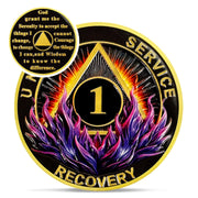 Delicate Triangle 1-3 Year Sobriety Coin