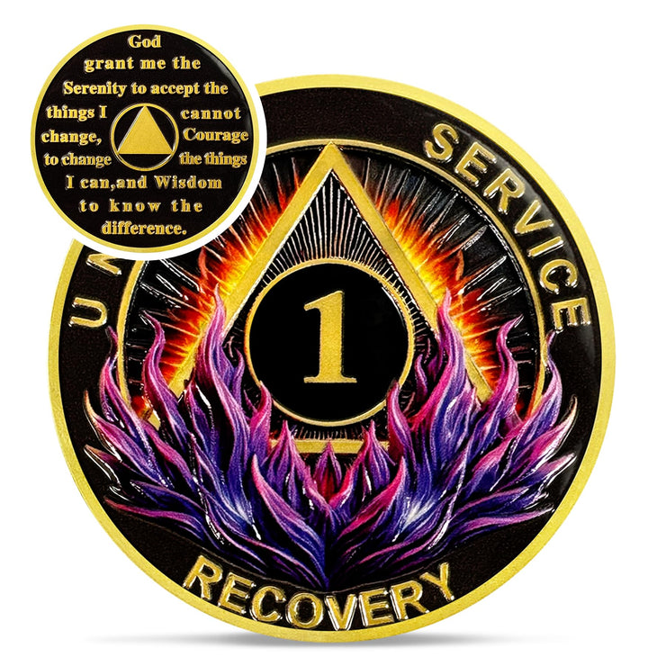 Delicate Triangle Sobriety Coin