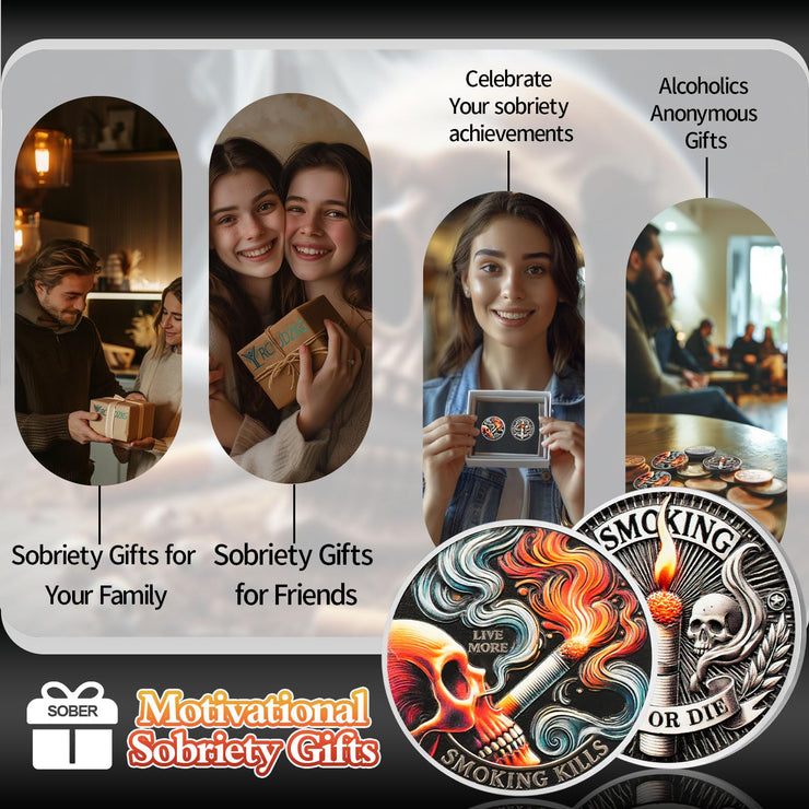 Quit Smoking Recovery Sobriety Coin