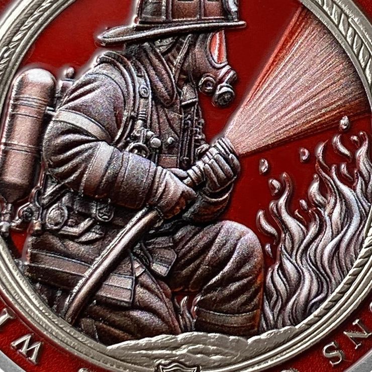 Masked Firefighter Courage & Honor Challenge Coin